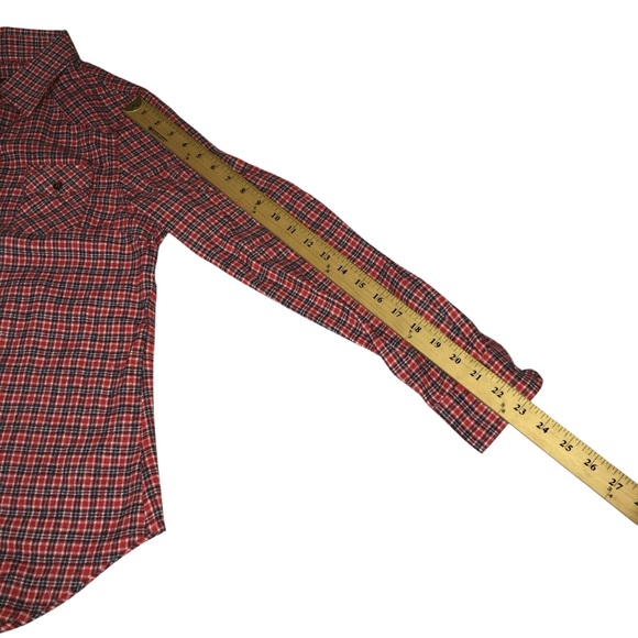 RQQBA Red Plaid Button Down Brushed Flannel Shirt - Women’s Small NWT - Picture 5 of 10